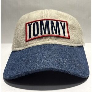 Tommy HIlfiger " Tommy" Denim Top Strapback Hat Cap Cozy outdoor‎